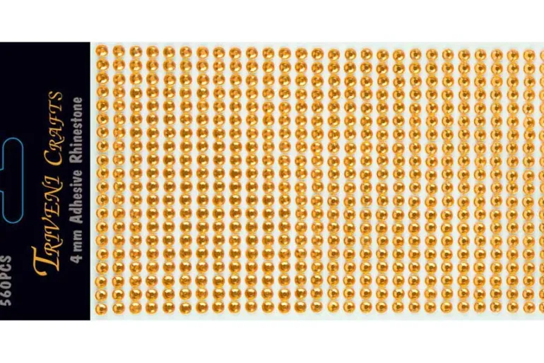 Rhinestone Facet Stickers – 6-10mm – Red