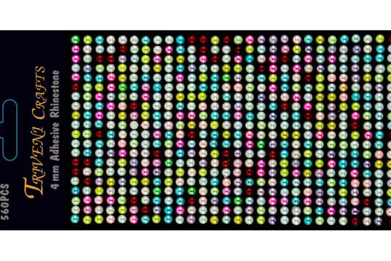 Rhinestone Facet Stickers – 6-10mm – Red