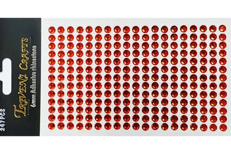 Rhinestone Facet Stickers – 6-10mm – Clear
