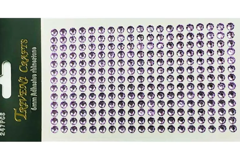 Rhinestone Facet Stickers – 6-10mm – Clear