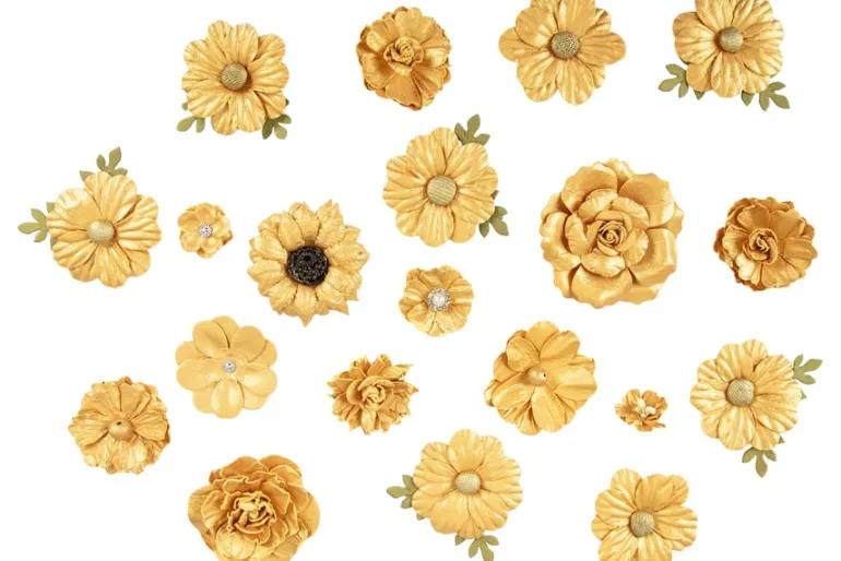 Rhinestone Sticker Sheet – 6mm – Gold