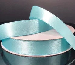 Ribbon – Aqua Double Face Satin 5/8-inch