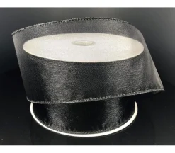 Ribbon – Black Wired Edge Sheer 2.5-inch