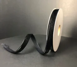 Ribbon – Black Woven Vintage Velvet