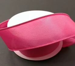 Ribbon – Hot Pink Satin Wired 1.5-inch