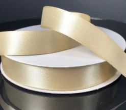 Ribbon – Light Gold Double Face Satin 5/8-inch