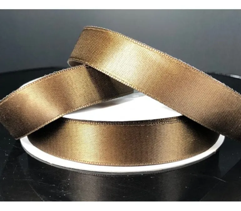 Ribbon Unwired Double Face Satin – 25-yards x 5/8-inch – Chocolate