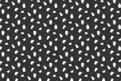 Riley Blake Halloween Orange and Black Pindot on White