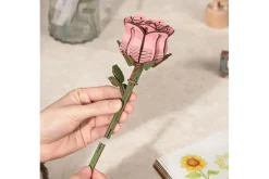 Robotime Rowood Wooden Bloom Craft – Pink Lily