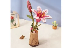 Robotime Rowood Wooden Bloom Craft – Pink Carnation