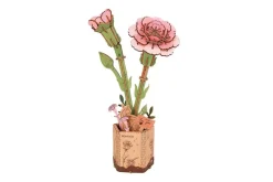 Robotime Rowood Wooden Bloom Craft – Pink Carnation