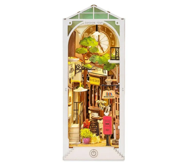 Robotime – Sunshine Town DIY Book Nook Shelf Insert