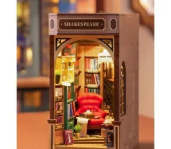 Robotime Wooden 3-D Puzzle – Bookstore Book Nook