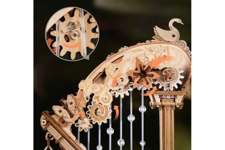 ROKR Magic Harp Music Box Wooden 3D Puzzle
