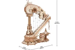 ROKR Magic Harp Music Box Wooden 3D Puzzle