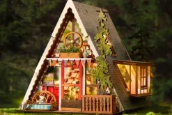Rolife A-Frame Cabin DIY Miniature House Kit