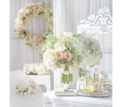 22.5″ Rose Spray, Cream