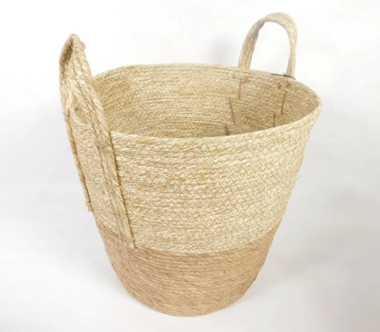Round Basket with Handles – Large