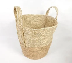Round Basket with Handles – Large