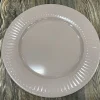 Round Metal Plate – Pink
