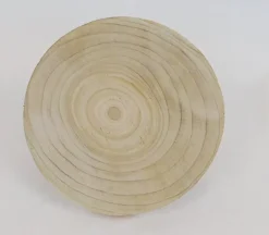 Round Wood Disc with 3 Black Hairpin Legs