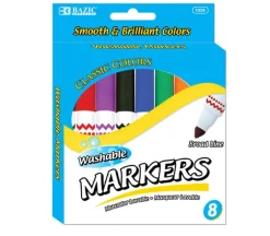 Royal Acrylic Marker Set – 2mm Reversible Tip, 12-Piece Primary Colors