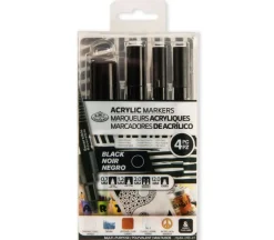 Royal Acrylic Marker Set – 4 Piece Set (view colors)