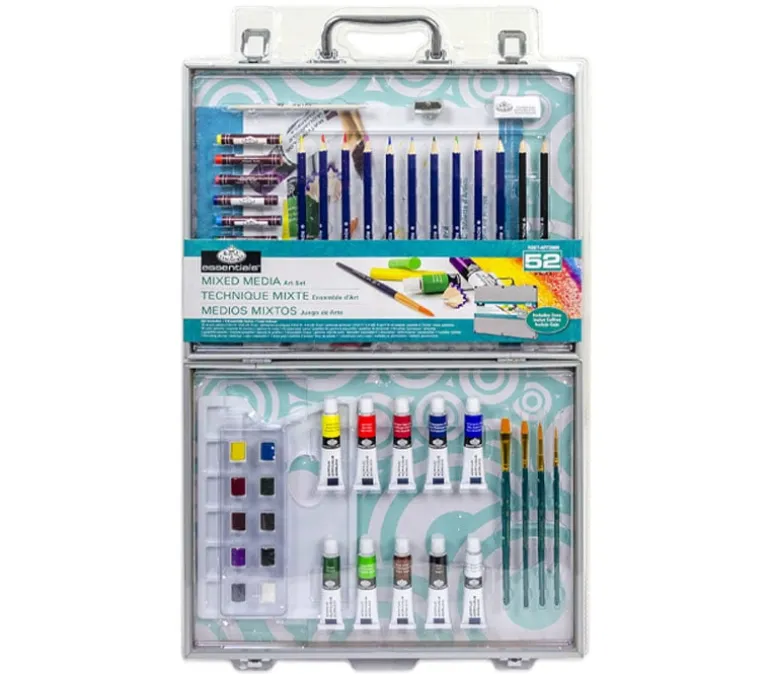 Royal Aluminum Box Set – Mixed Media – 52 Piece