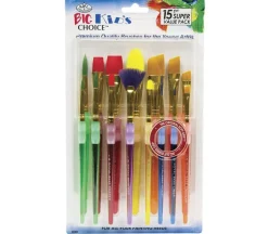 Royal Brush Big Kid Choice Value Pack Brush Set – 15 Piece