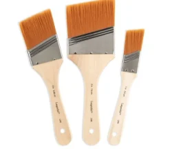 Royal Brush Gold Taklon Angular Brush Set – 3 Piece