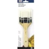 Royal Brush Large Area White Taklon Flat Brush Set – 3 Piece