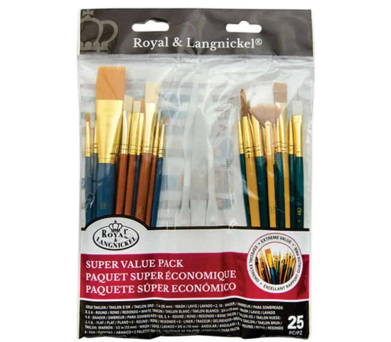Royal Brush Sponge Set – 25-Piece Assorted Painting Sponges