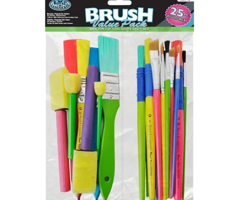 Royal Brush Sponge Set – 25-Piece Assorted Painting Sponges