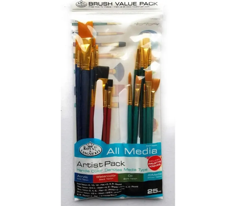 Royal Brush Sponge Set – 25-Piece Assorted Painting Sponges