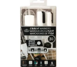 Royal Chalk Marker 1.2mm Set – 3 Piece – White