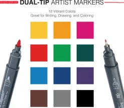 Royal Dual Tip Marker Set – Round Tip/Fine Tip (view sets)