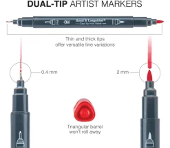 Royal Dual Tip Marker Set – Round Tip/Fine Tip (view sets)