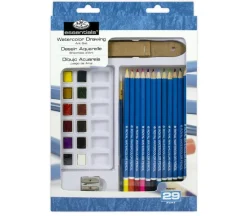 Royal Essentials Drawing and Sketching Art Sets – Watercolor – 29 Piece