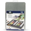 Royal Essentials Medium Art Tin Sets – Acrylic – 16 Piece