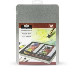 Royal Essentials Medium Art Tin Sets – Watercolor – 16 Piece