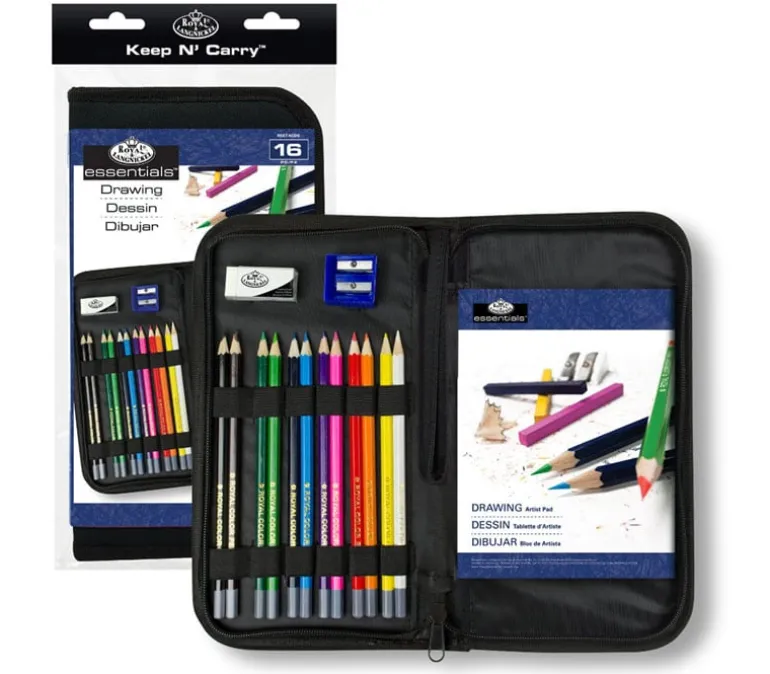 Royal Keep N’ Carry Drawing Set – 16 Piece