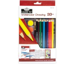 Royal Learn To Watercolor Drawing Set – 33 Piece