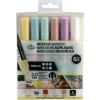 Royal 2mm Reversible Tip Acrylic Marker Set – 6 Piece – Pastel