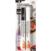 Royal 2mm Reversible Tip Acrylic Marker Set – 2 Piece – Black