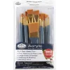 Royal Start In Acrylic Brush Set – Gold Taklon – 15 Piece