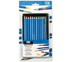 Royal Watercolor Pencil Tin Set – 13 Piece