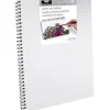 Royal White Canvas Cover Spiral Bound Sketch Book (view sizes)