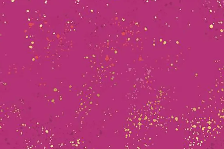 Ruby Star 108-Inch Quilt Back Speckled Berry & Metallic
