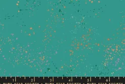 Ruby Star Speckled Metallic Shell Gold Fabric