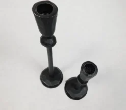 Rustic Metal Candle Holder – 7.5-inch